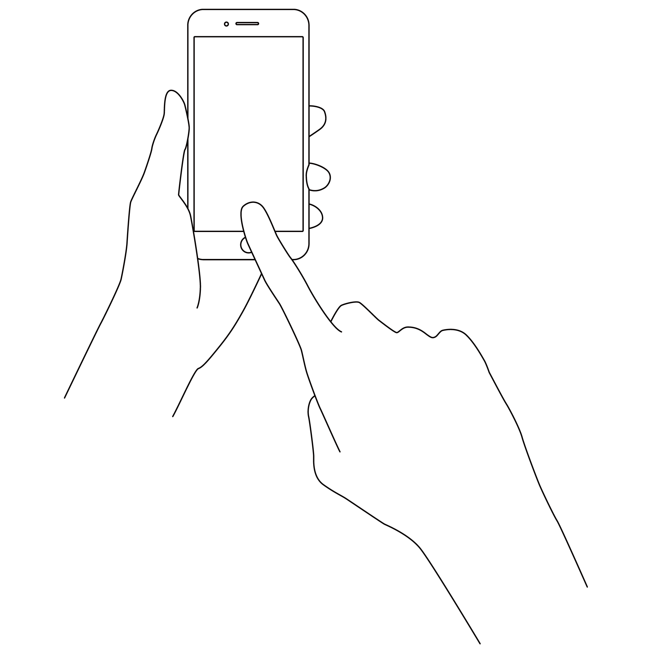 スマートフォンのイラスト